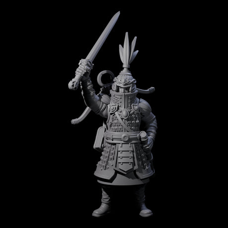 Leading Human Crossbow Captain Miniature for Dungeons and Dragons, Pathfinder or other TTRPGs