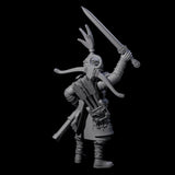 Leading Human Crossbow Captain Miniature for Dungeons and Dragons, Pathfinder or other TTRPGs