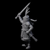 Leading Human Crossbow Captain Miniature for Dungeons and Dragons, Pathfinder or other TTRPGs