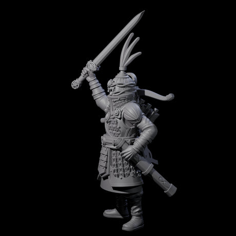 Leading Human Crossbow Captain Miniature for Dungeons and Dragons, Pathfinder or other TTRPGs