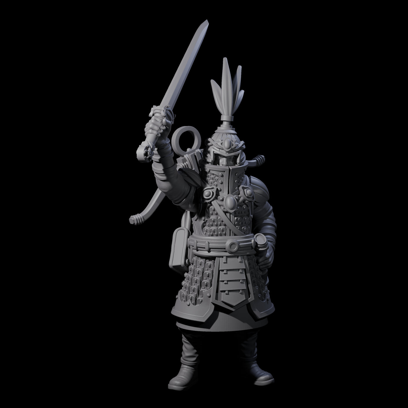 Leading Human Crossbow Captain Miniature for Dungeons and Dragons, Pathfinder or other TTRPGs