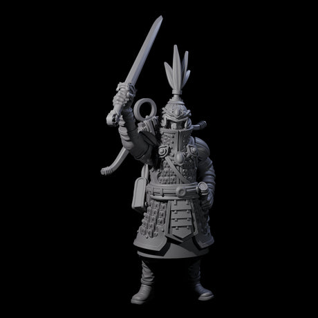 Leading Human Crossbow Captain Miniature for Dungeons and Dragons, Pathfinder or other TTRPGs