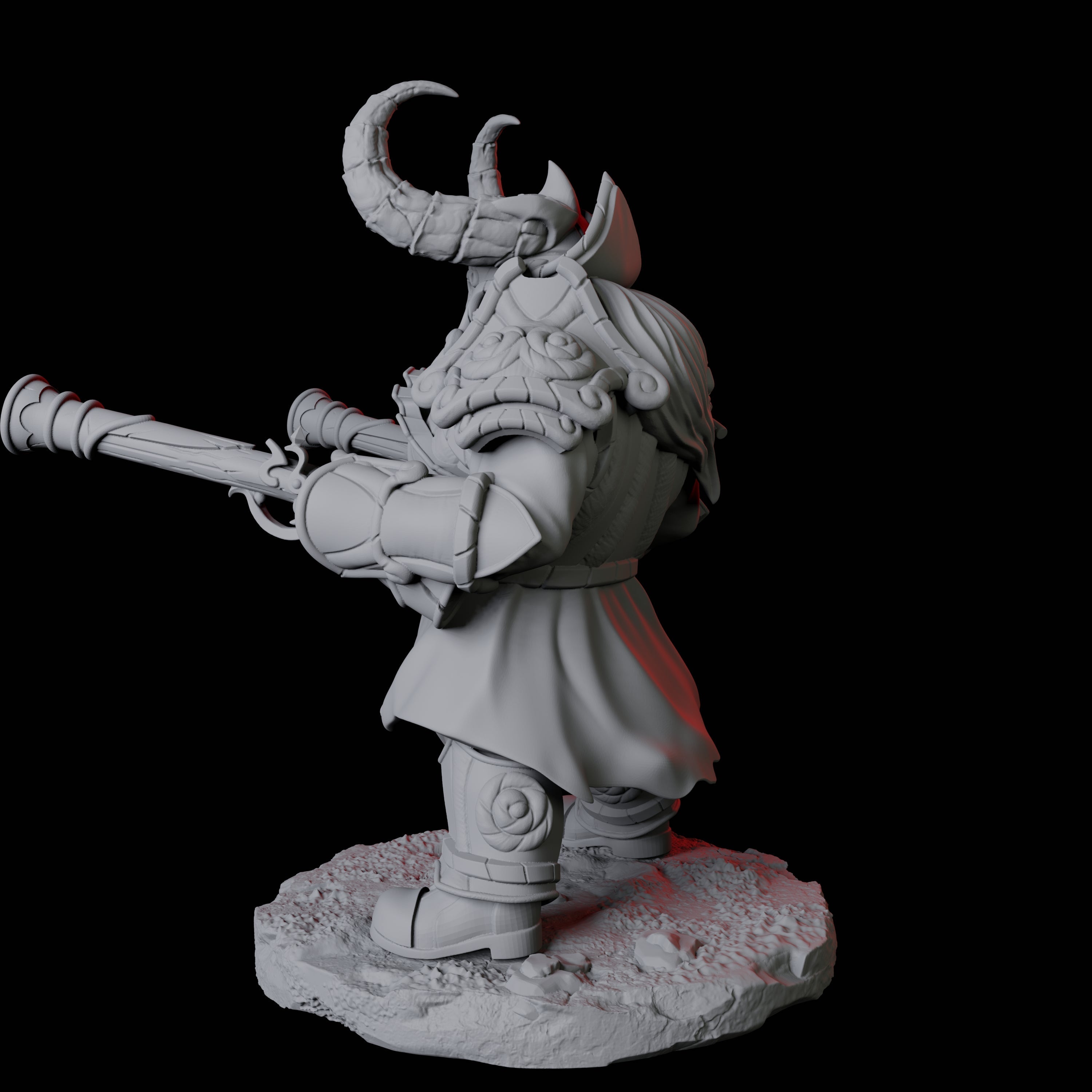 Leadspitter Rifleman A Miniature for Dungeons and Dragons, Pathfinder or other TTRPGs