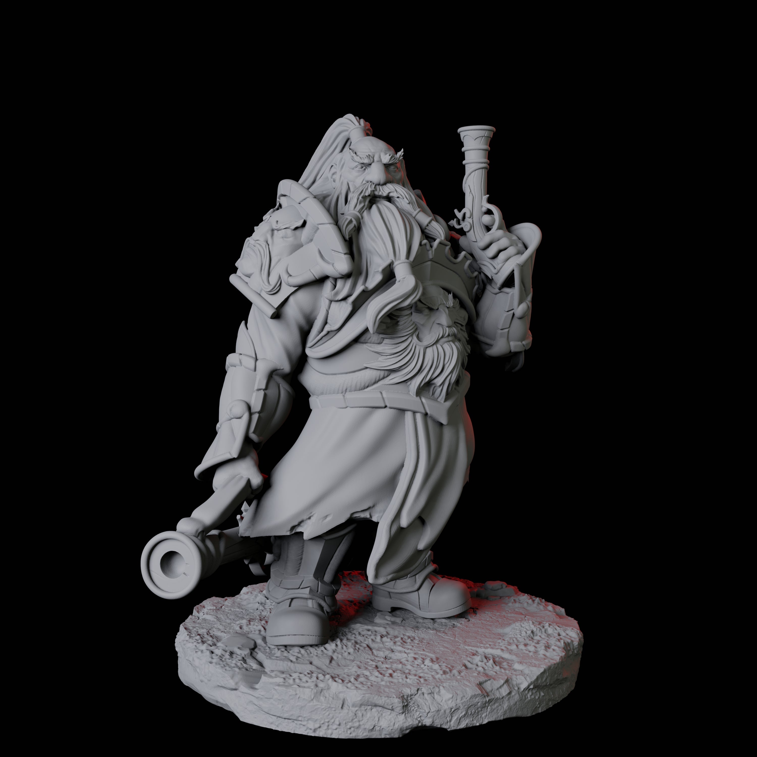 Leadspitter Rifleman B Miniature for Dungeons and Dragons, Pathfinder or other TTRPGs