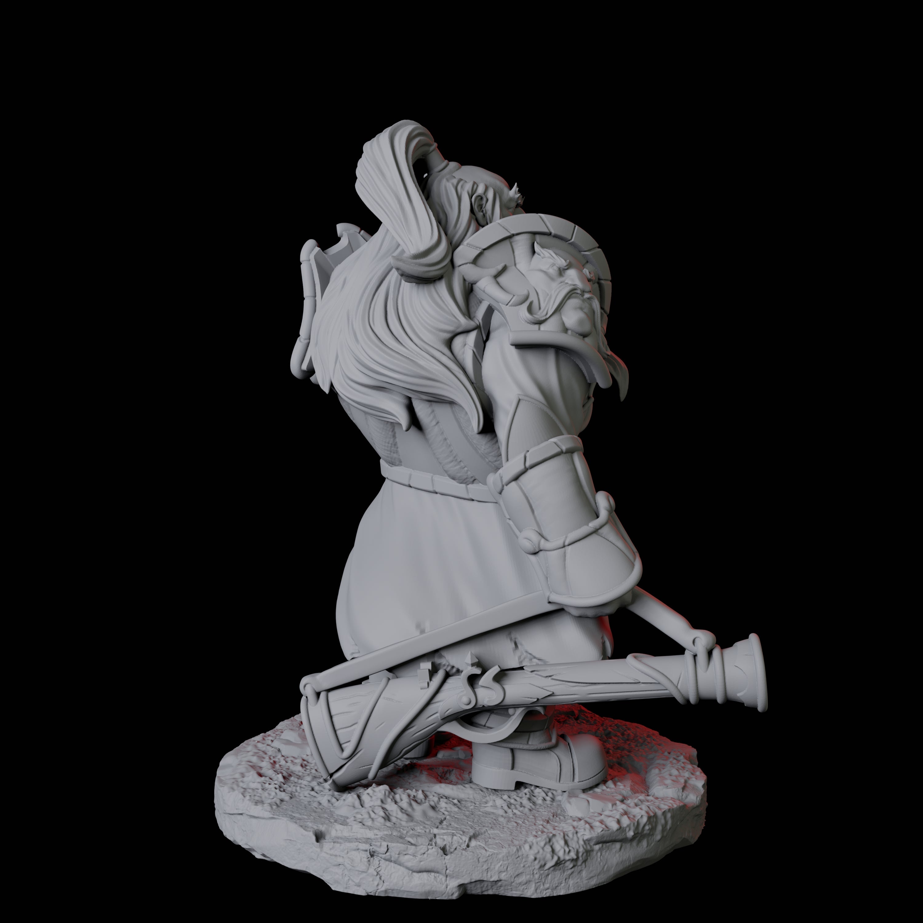 Leadspitter Rifleman B Miniature for Dungeons and Dragons, Pathfinder or other TTRPGs