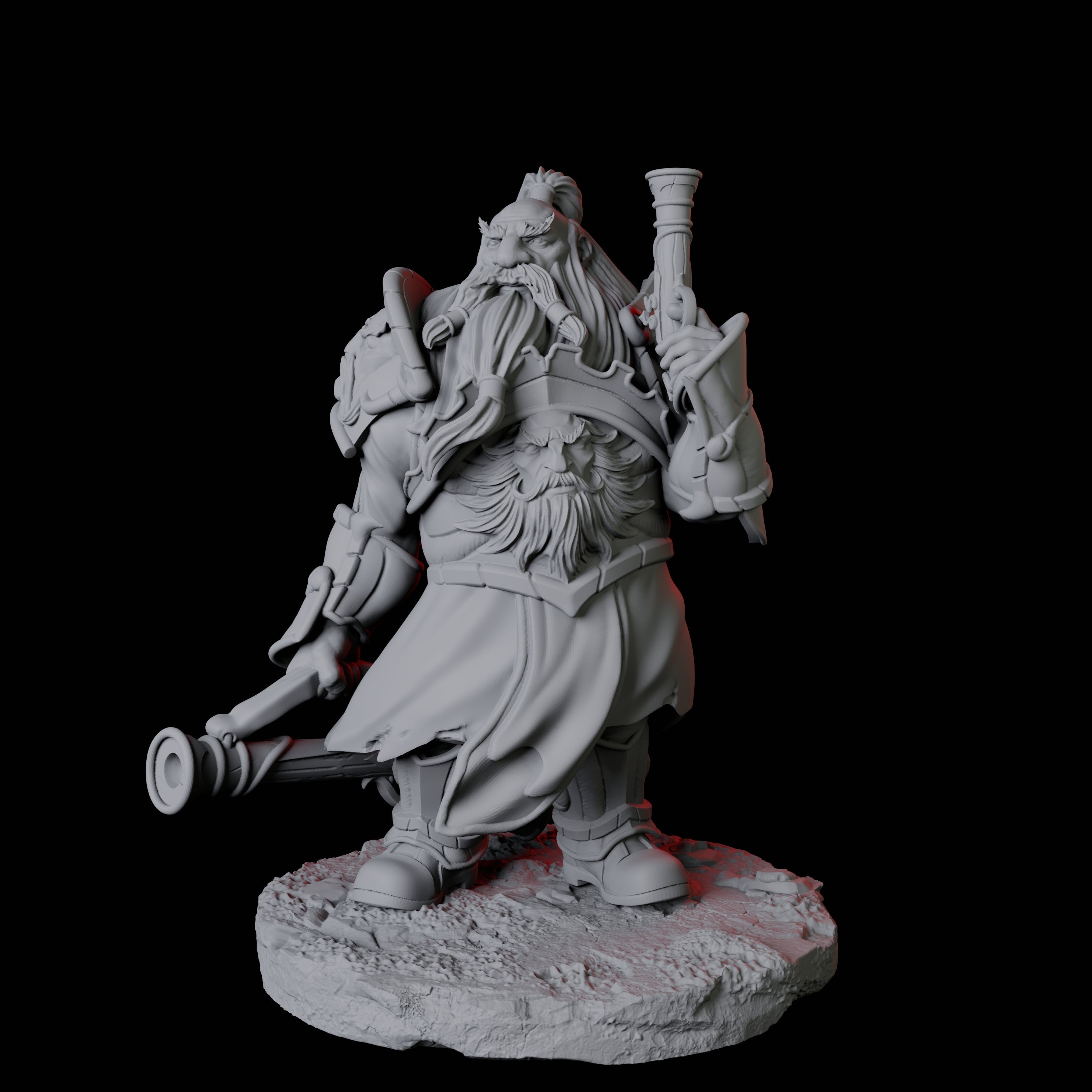 Leadspitter Rifleman B Miniature for Dungeons and Dragons, Pathfinder or other TTRPGs