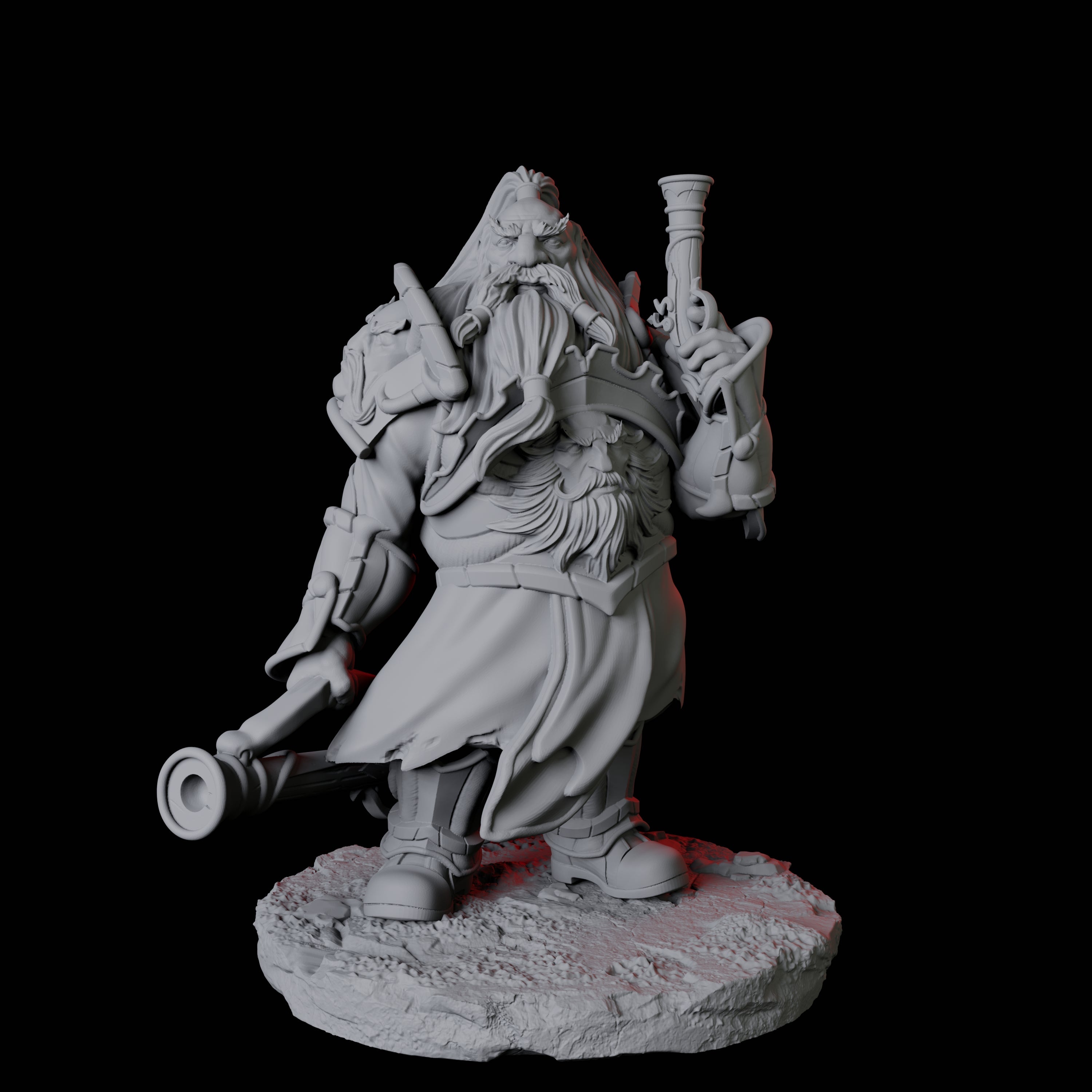 Leadspitter Rifleman B Miniature for Dungeons and Dragons, Pathfinder or other TTRPGs