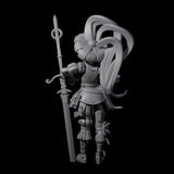 Leaning Fancy Guard Miniature for Dungeons and Dragons, Pathfinder or other TTRPGs