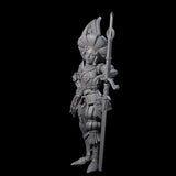 Leaning Fancy Guard Miniature for Dungeons and Dragons, Pathfinder or other TTRPGs