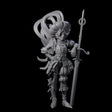 Leaning Fancy Guard Miniature for Dungeons and Dragons, Pathfinder or other TTRPGs