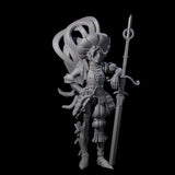 Leaning Fancy Guard Miniature for Dungeons and Dragons, Pathfinder or other TTRPGs
