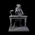 Leaning Over Human Investigator Miniature for Dungeons and Dragons, Pathfinder or other TTRPGs