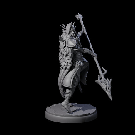 Leaping Dark Elf Underdark Guardian A Miniature for Dungeons and Dragons, Pathfinder or other TTRPGs