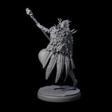 Leaping Dark Elf Underdark Guardian A Miniature for Dungeons and Dragons, Pathfinder or other TTRPGs
