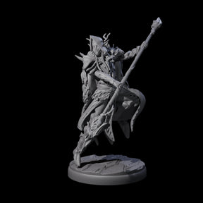 Leaping Dark Elf Underdark Guardian A Miniature for Dungeons and Dragons, Pathfinder or other TTRPGs
