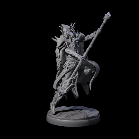 Leaping Dark Elf Underdark Guardian A Miniature for Dungeons and Dragons, Pathfinder or other TTRPGs