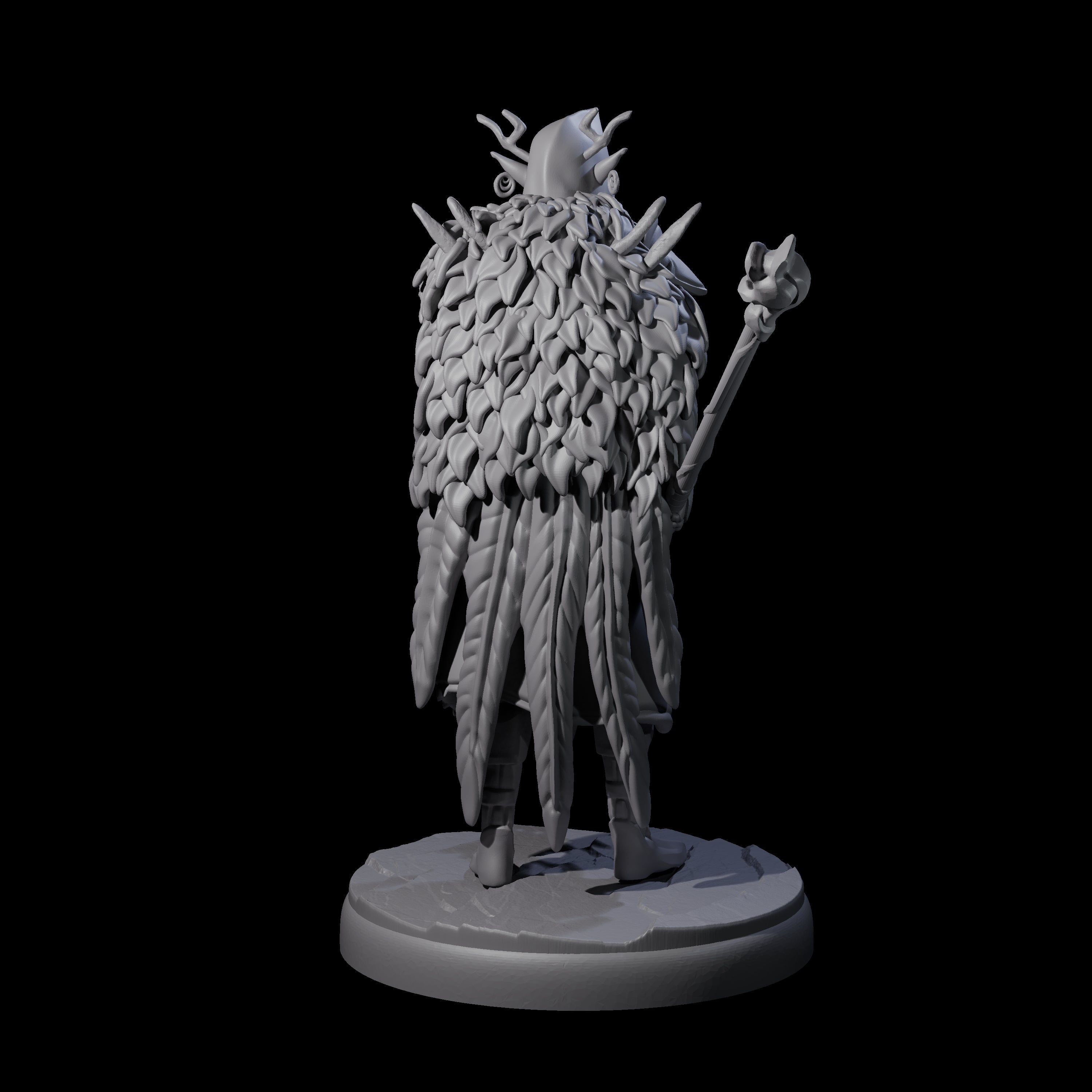 Leaping Dark Elf Underdark Guardian B Miniature for Dungeons and Dragons, Pathfinder or other TTRPGs