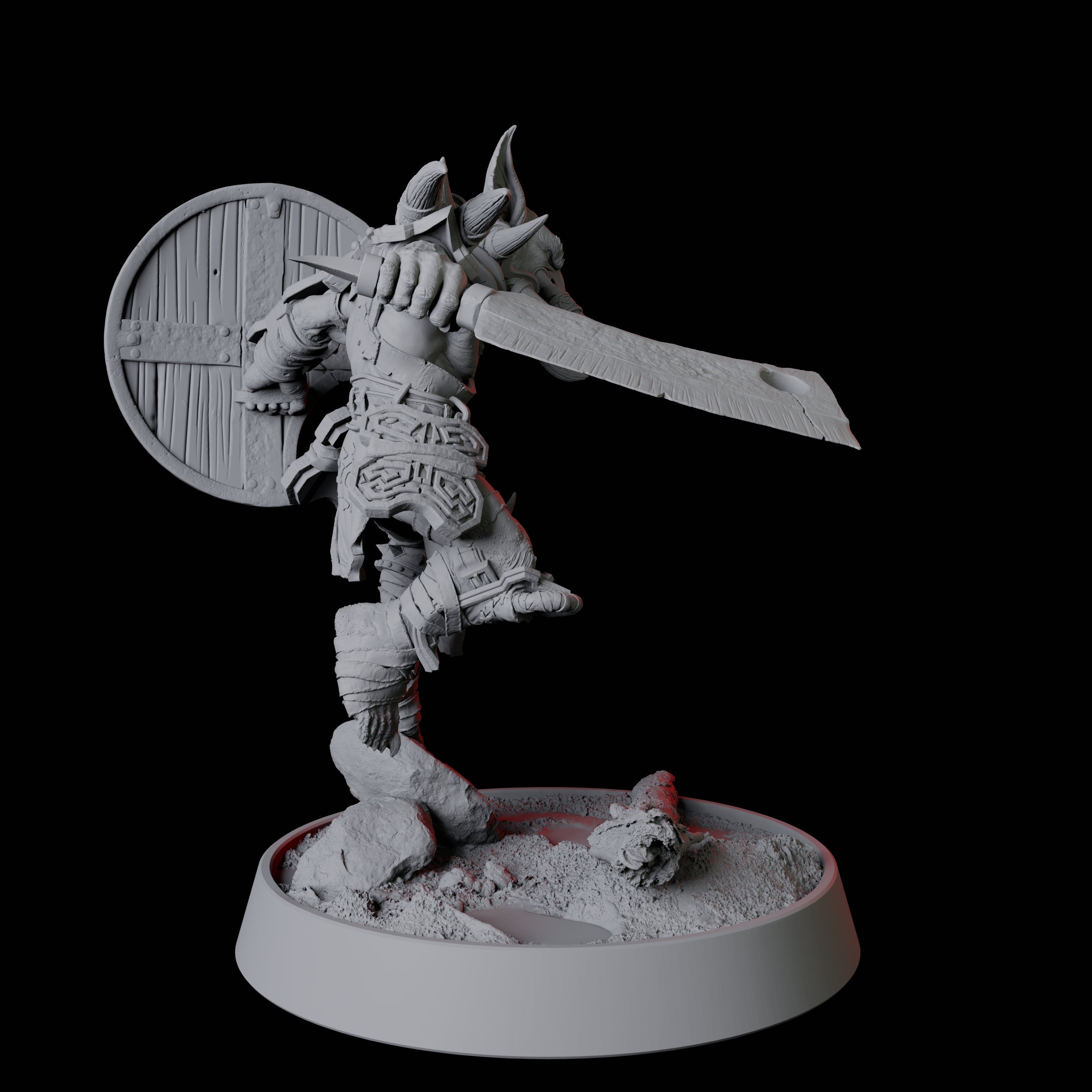 Leaping Goblin Spearman Miniature for Dungeons and Dragons