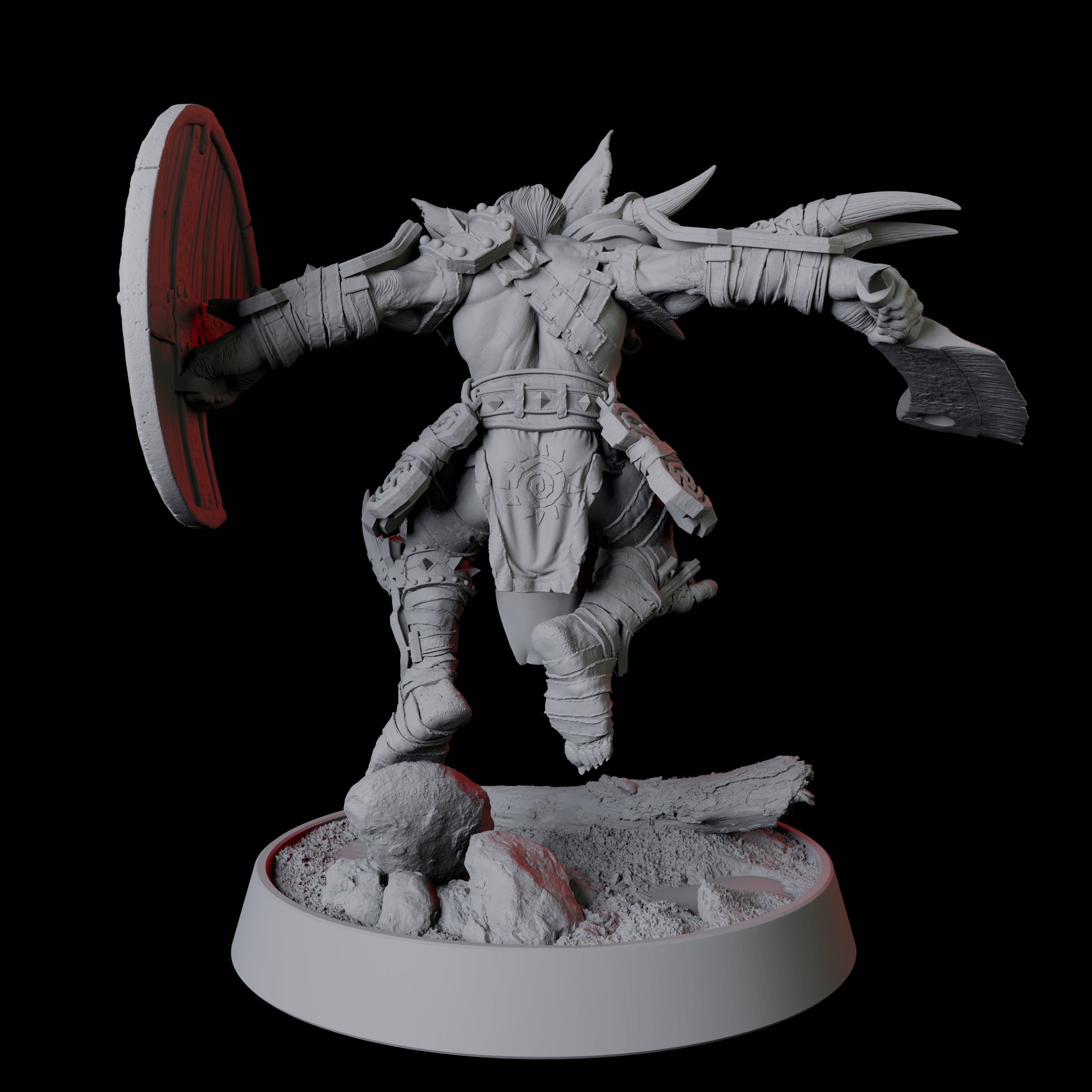 Leaping Goblin Spearman Miniature for Dungeons and Dragons