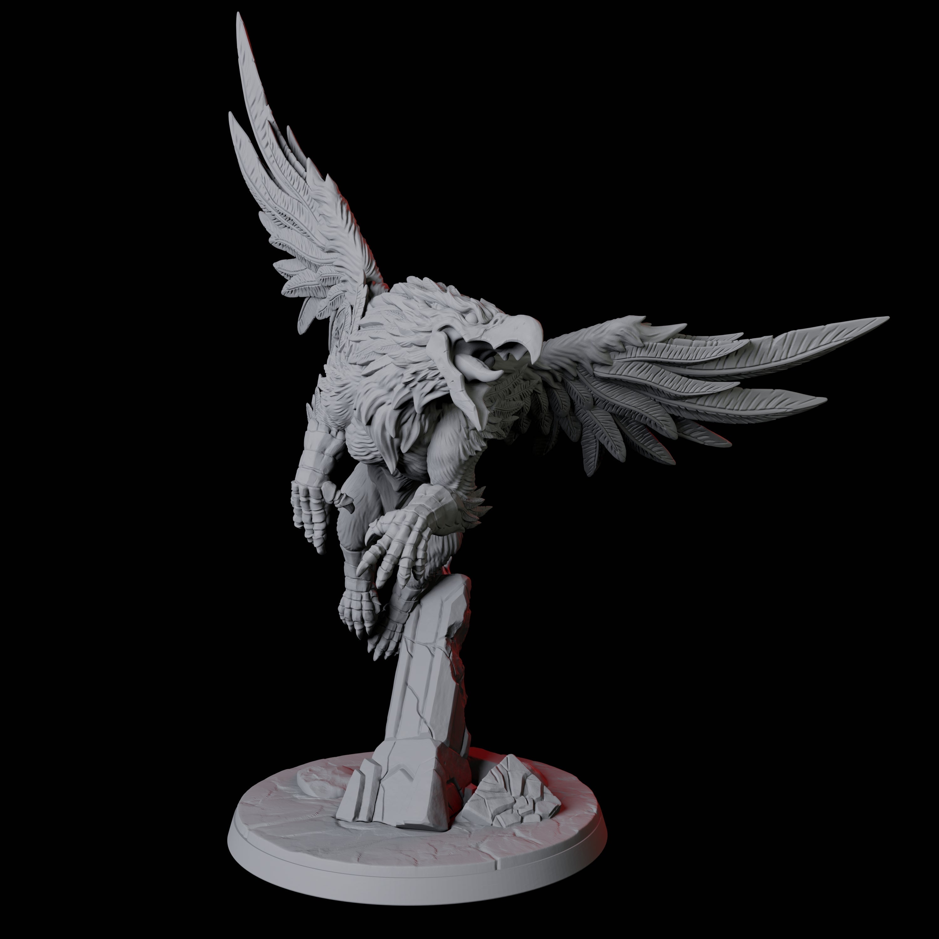 Leaping Griffon A Miniature for Dungeons and Dragons, Pathfinder or other TTRPGs