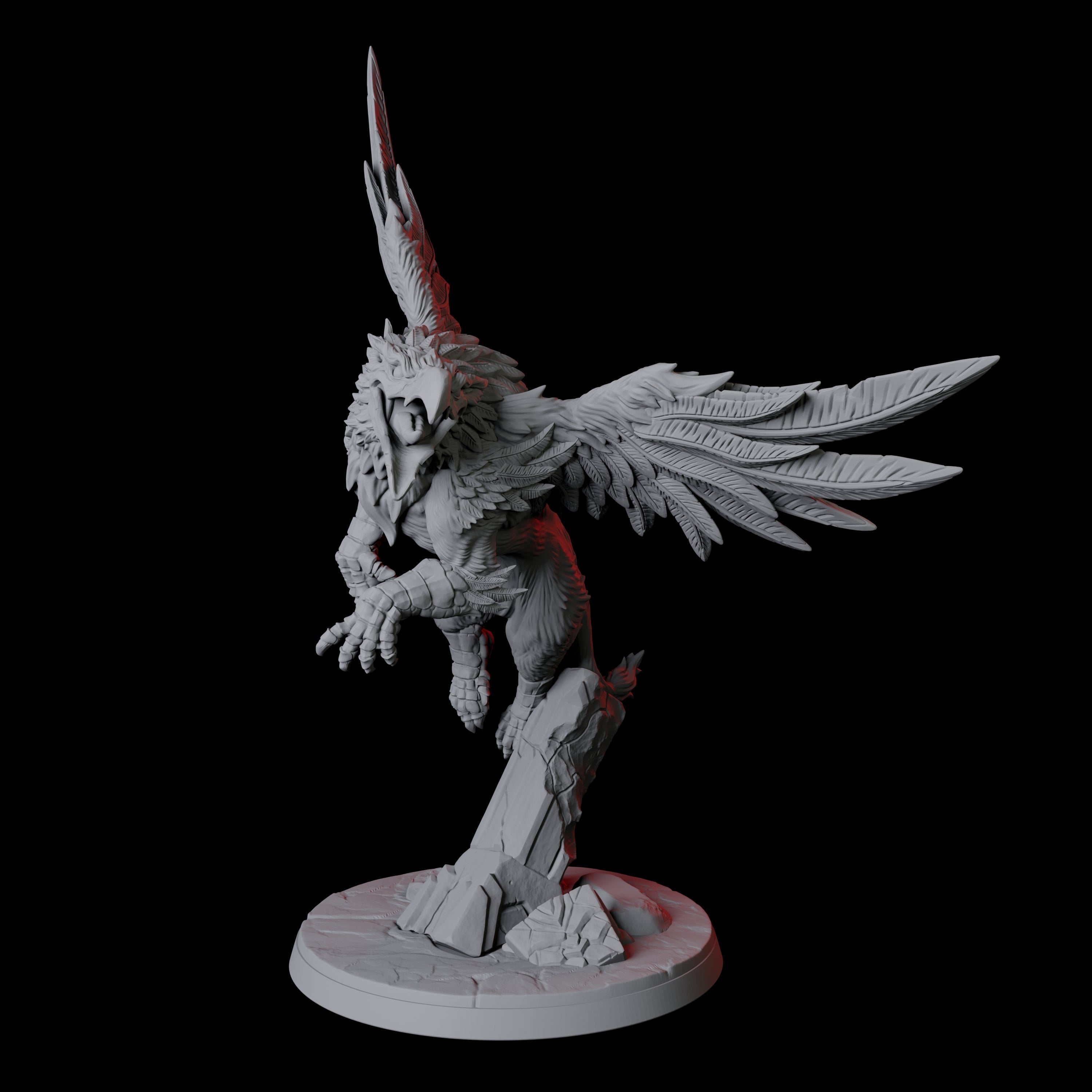 Leaping Griffon A Miniature for Dungeons and Dragons, Pathfinder or other TTRPGs