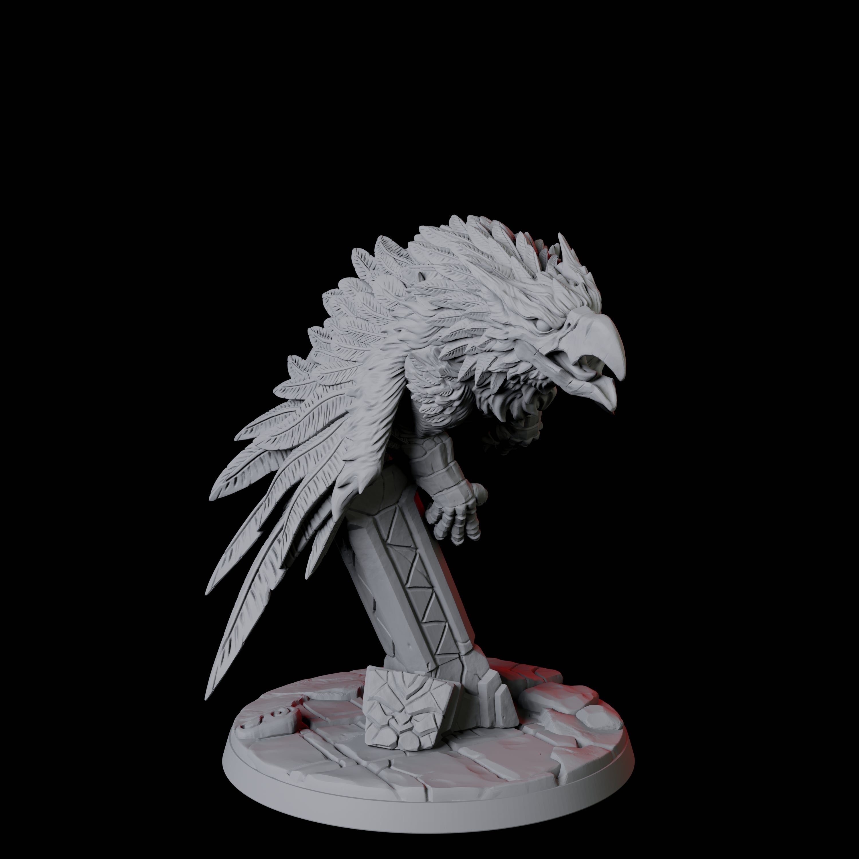 Leaping Griffon B Miniature for Dungeons and Dragons, Pathfinder or other TTRPGs