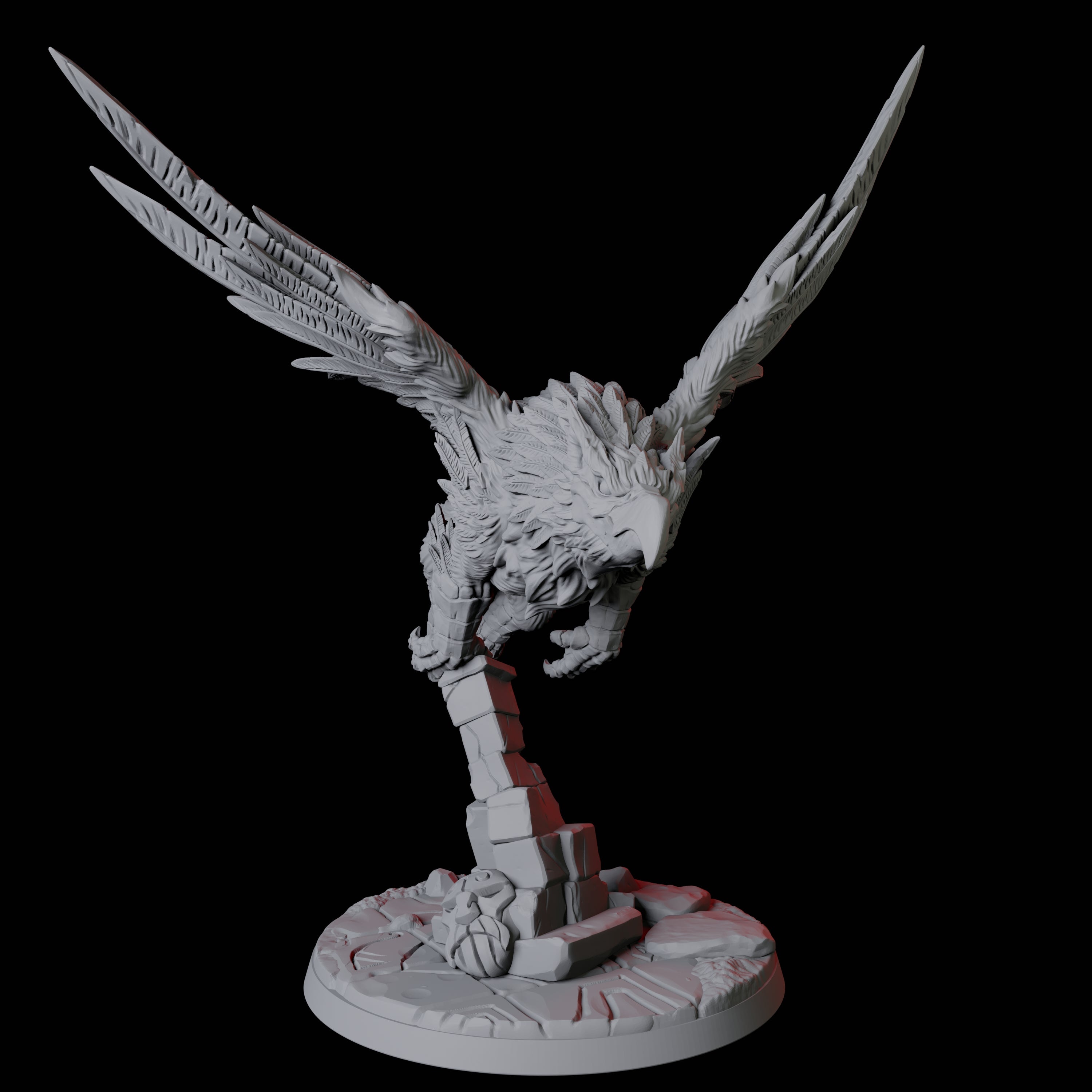 Leaping Griffon C Miniature for Dungeons and Dragons, Pathfinder or other TTRPGs