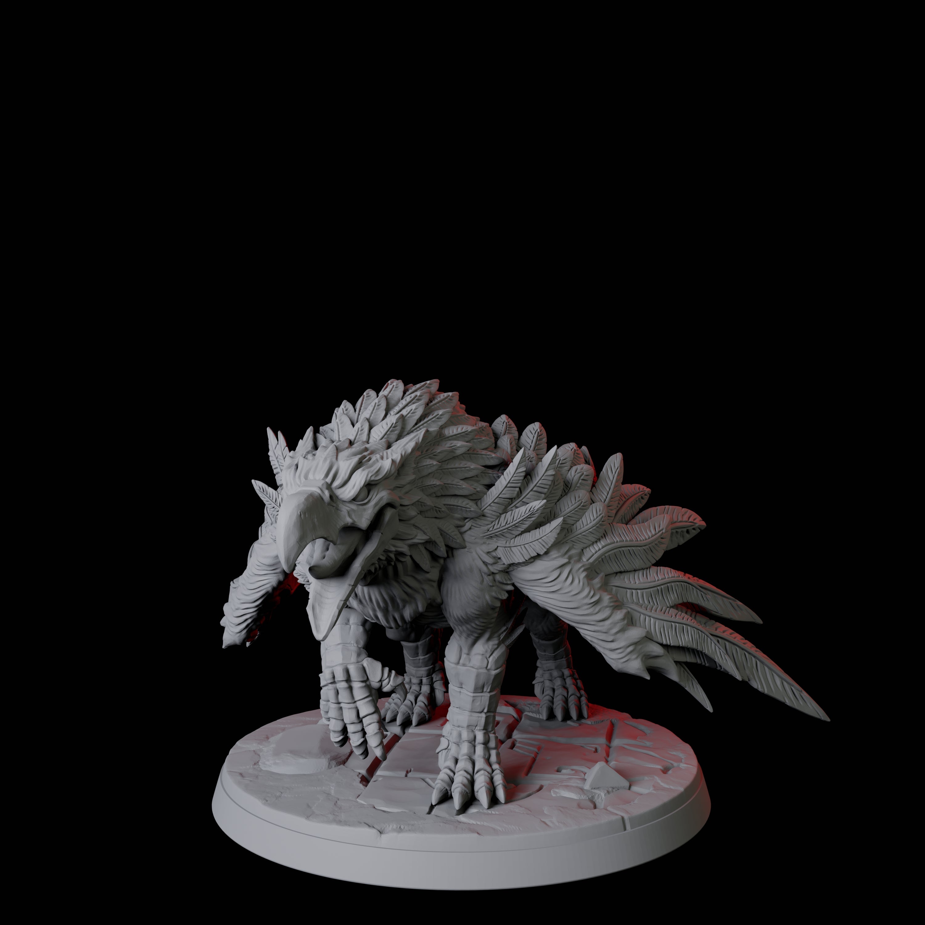 Leaping Griffon D Miniature for Dungeons and Dragons, Pathfinder or other TTRPGs