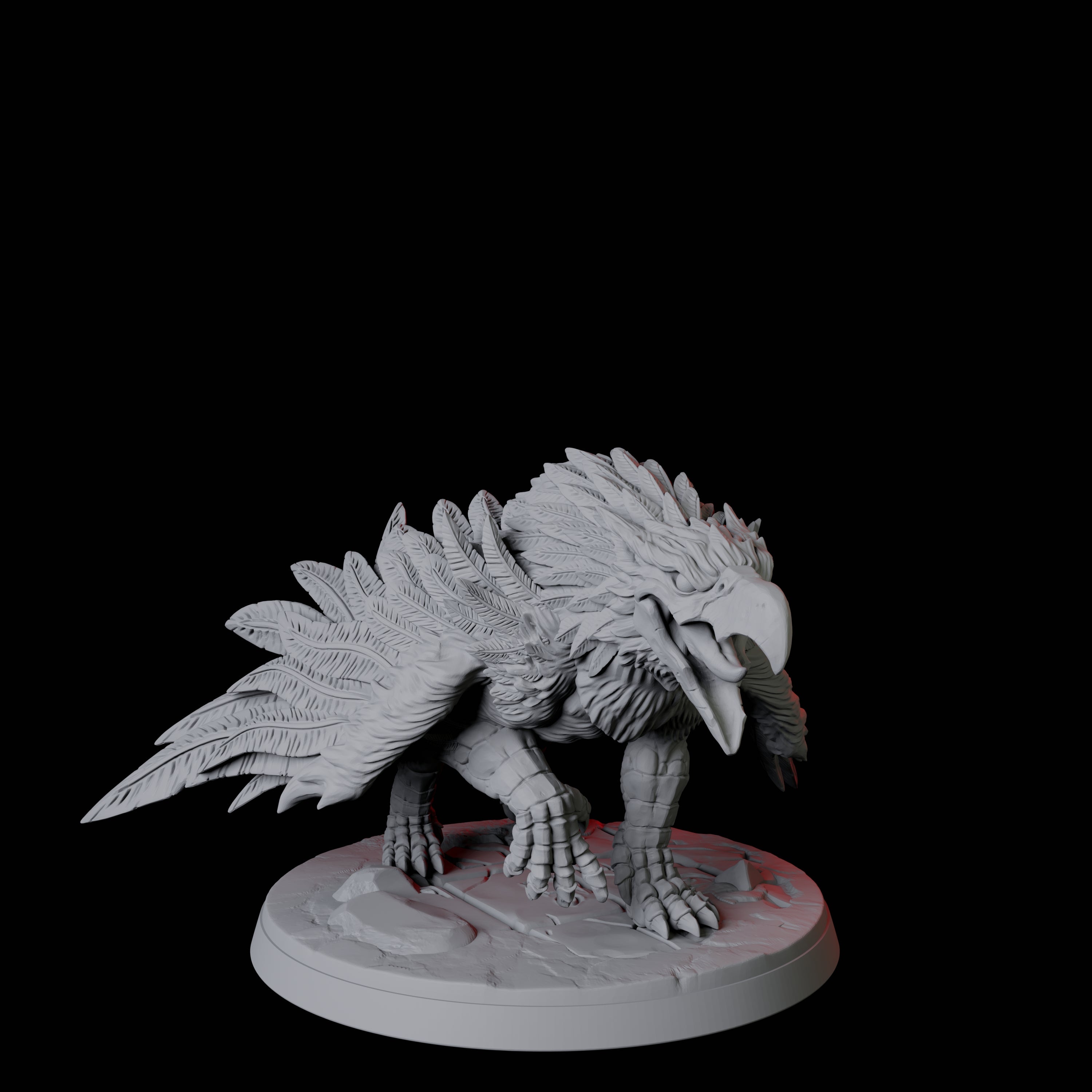 Leaping Griffon D Miniature for Dungeons and Dragons, Pathfinder or other TTRPGs