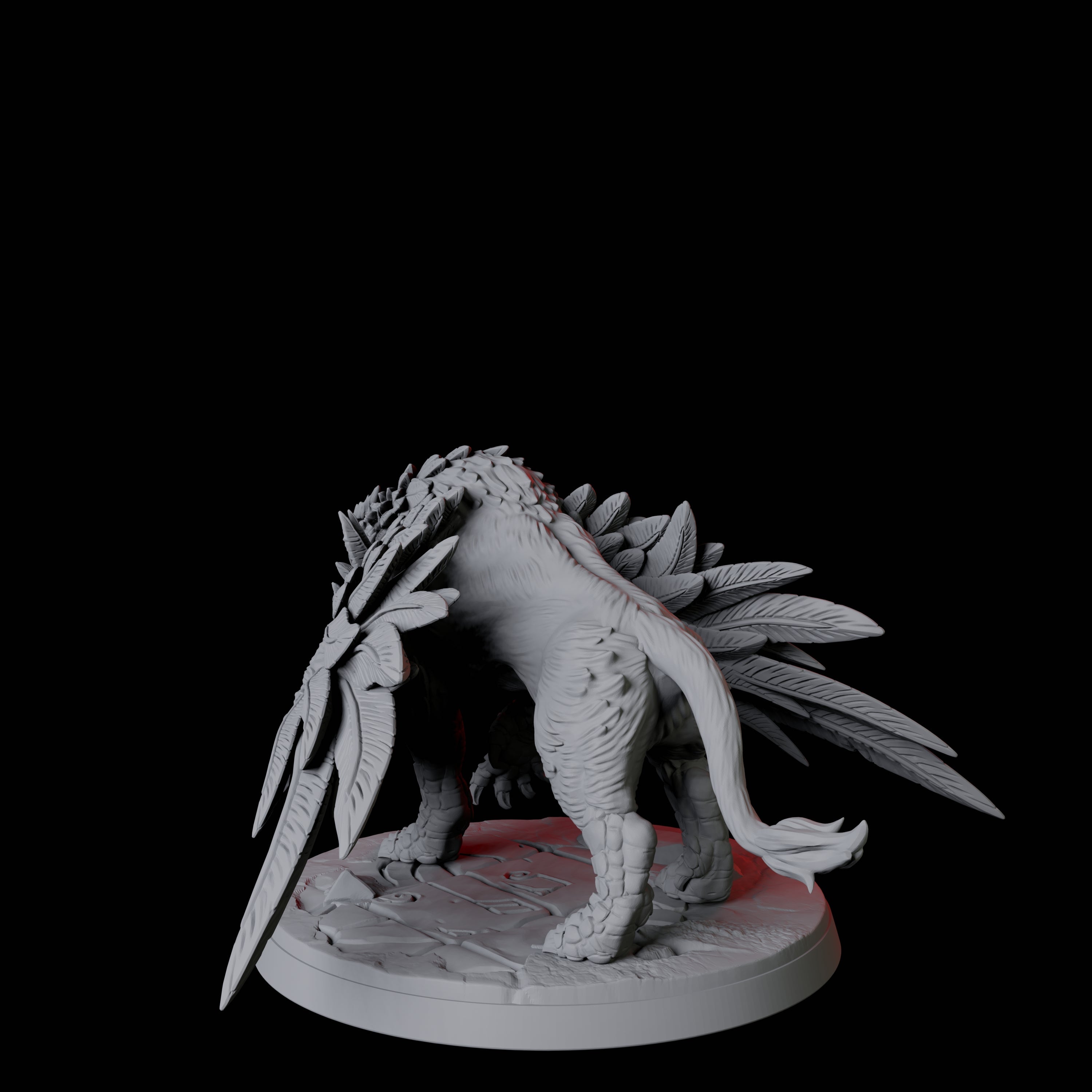 Leaping Griffon D Miniature for Dungeons and Dragons, Pathfinder or other TTRPGs