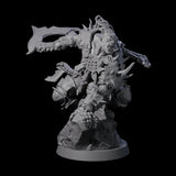 Leaping Orc Warlord Miniature for Dungeons and Dragons, Pathfinder or other TTRPGs
