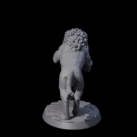 Leaping Rabid Lion Miniature for Dungeons and Dragons, Pathfinder or other TTRPGs