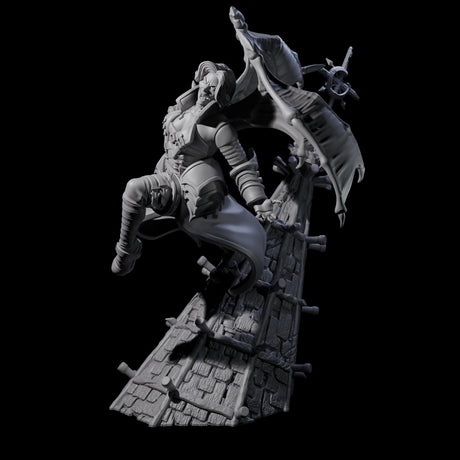 Leaping Striking Vampire Spawn Miniature for Dungeons and Dragons, Pathfinder or other TTRPGs