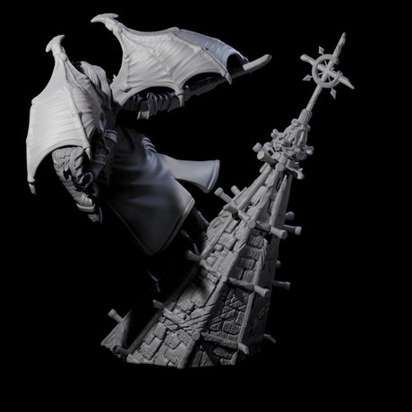 Leaping Striking Vampire Spawn Miniature for Dungeons and Dragons, Pathfinder or other TTRPGs