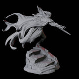 Leaping Swashbuckler Miniature for Dungeons and Dragons, Pathfinder or other TTRPGs