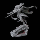 Leaping Swashbuckler Miniature for Dungeons and Dragons, Pathfinder or other TTRPGs