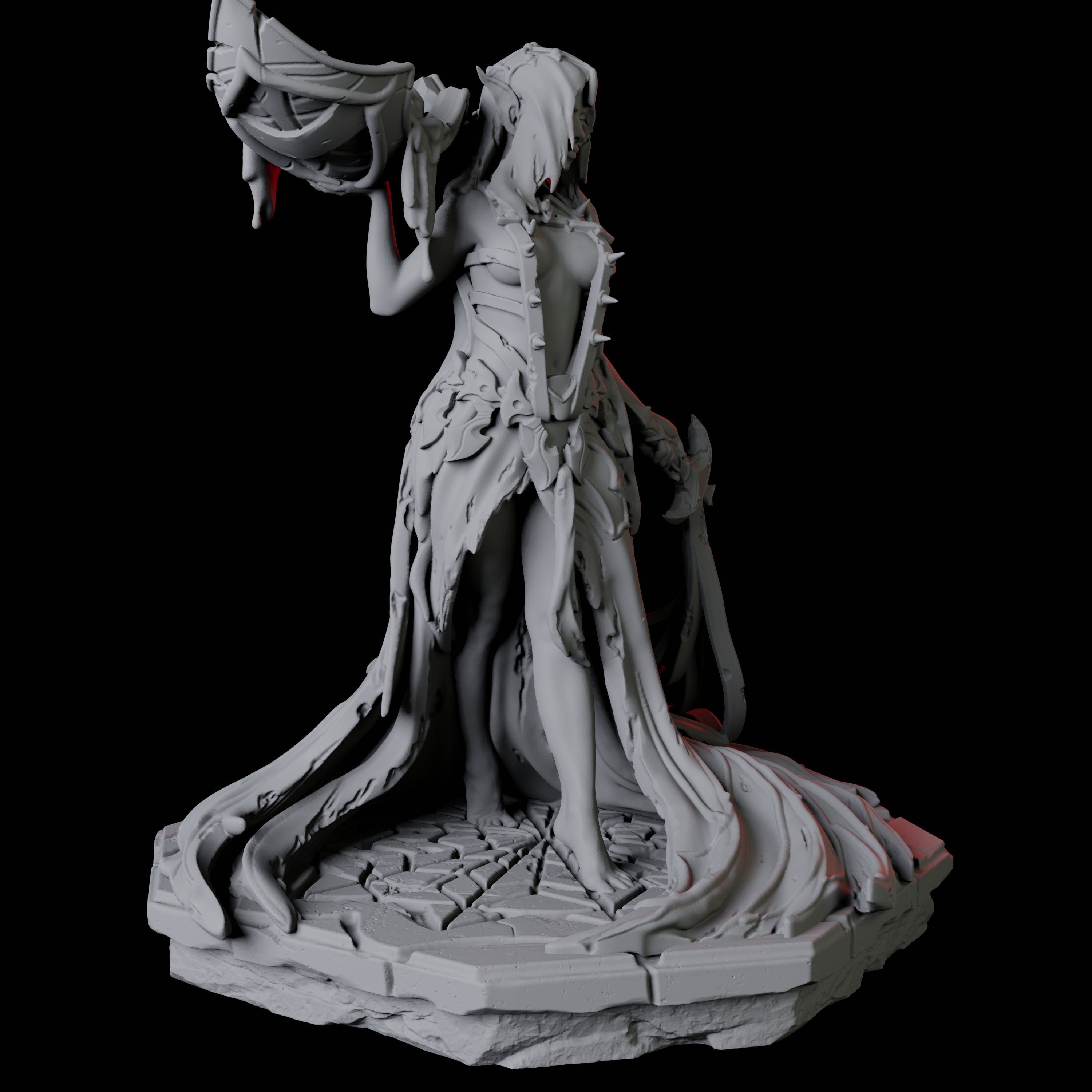 Learing High Priestess Miniature for Dungeons and Dragons, Pathfinder or other TTRPGs