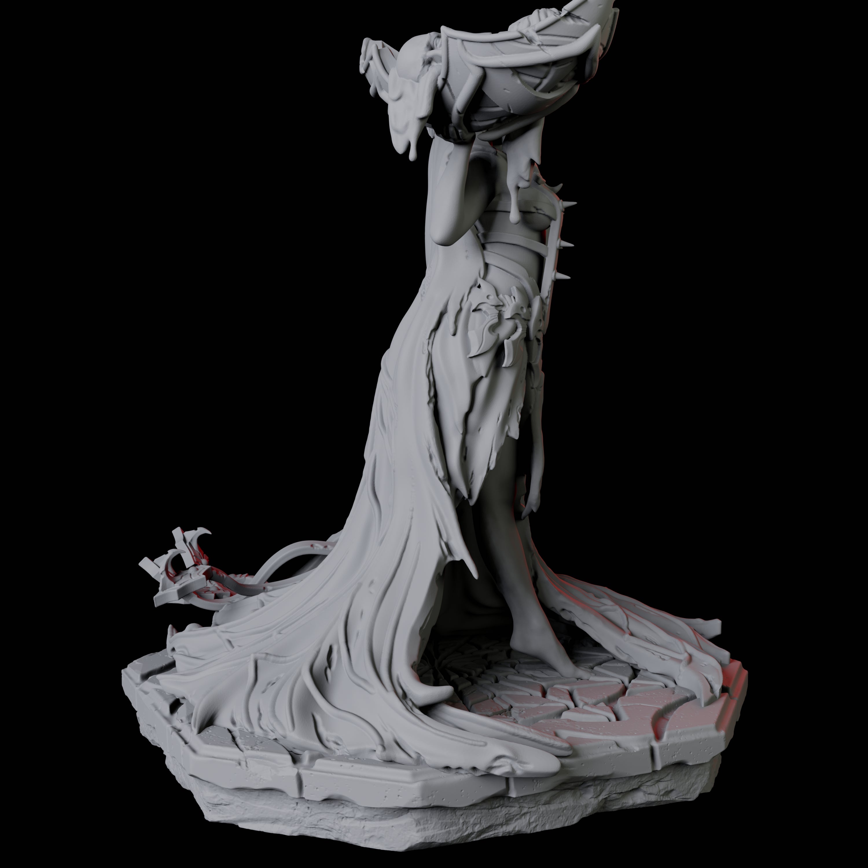 Learing High Priestess Miniature for Dungeons and Dragons, Pathfinder or other TTRPGs