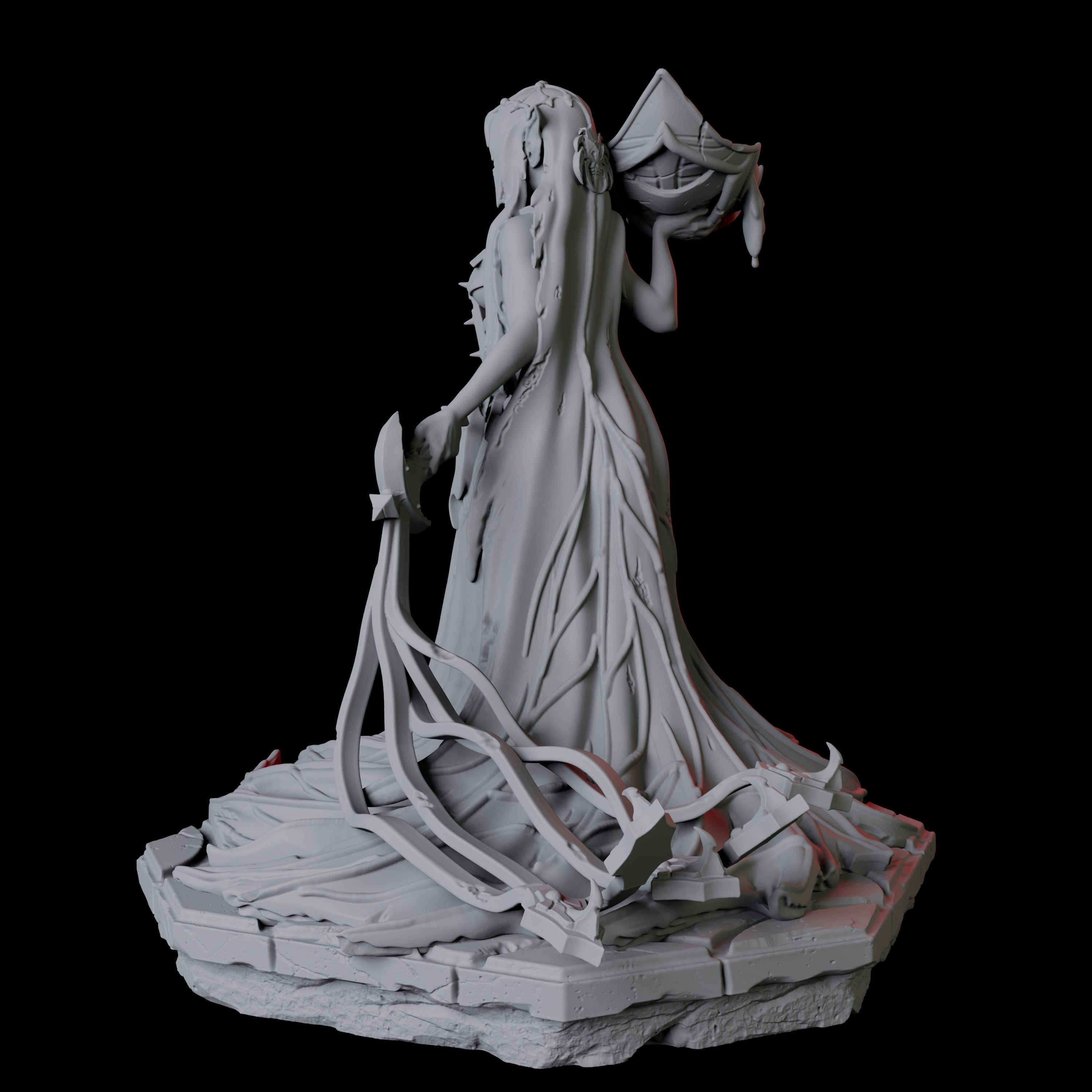 Learing High Priestess Miniature for Dungeons and Dragons, Pathfinder or other TTRPGs