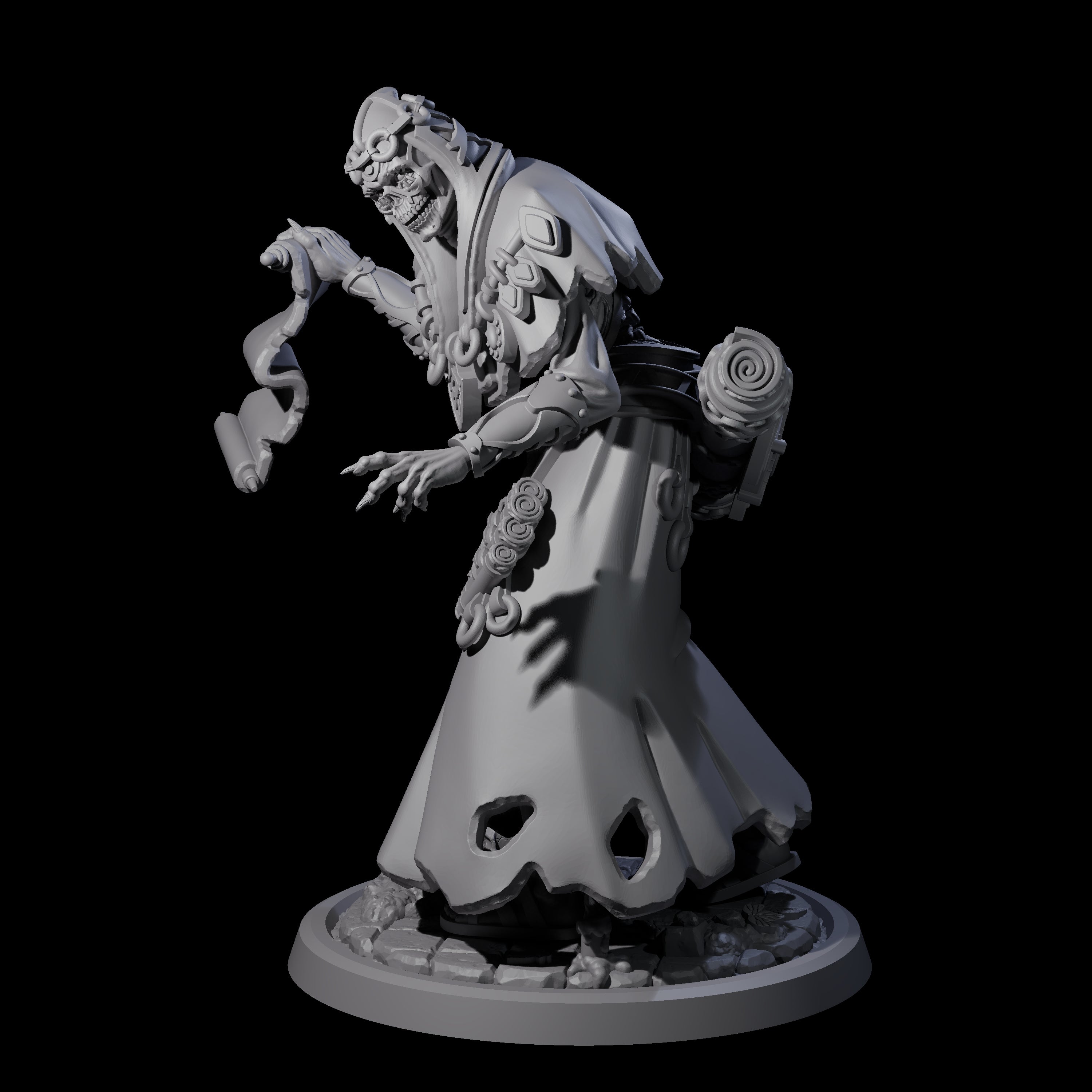 Learned Undead Scholar B Miniature for Dungeons and Dragons, Pathfinder or other TTRPGs