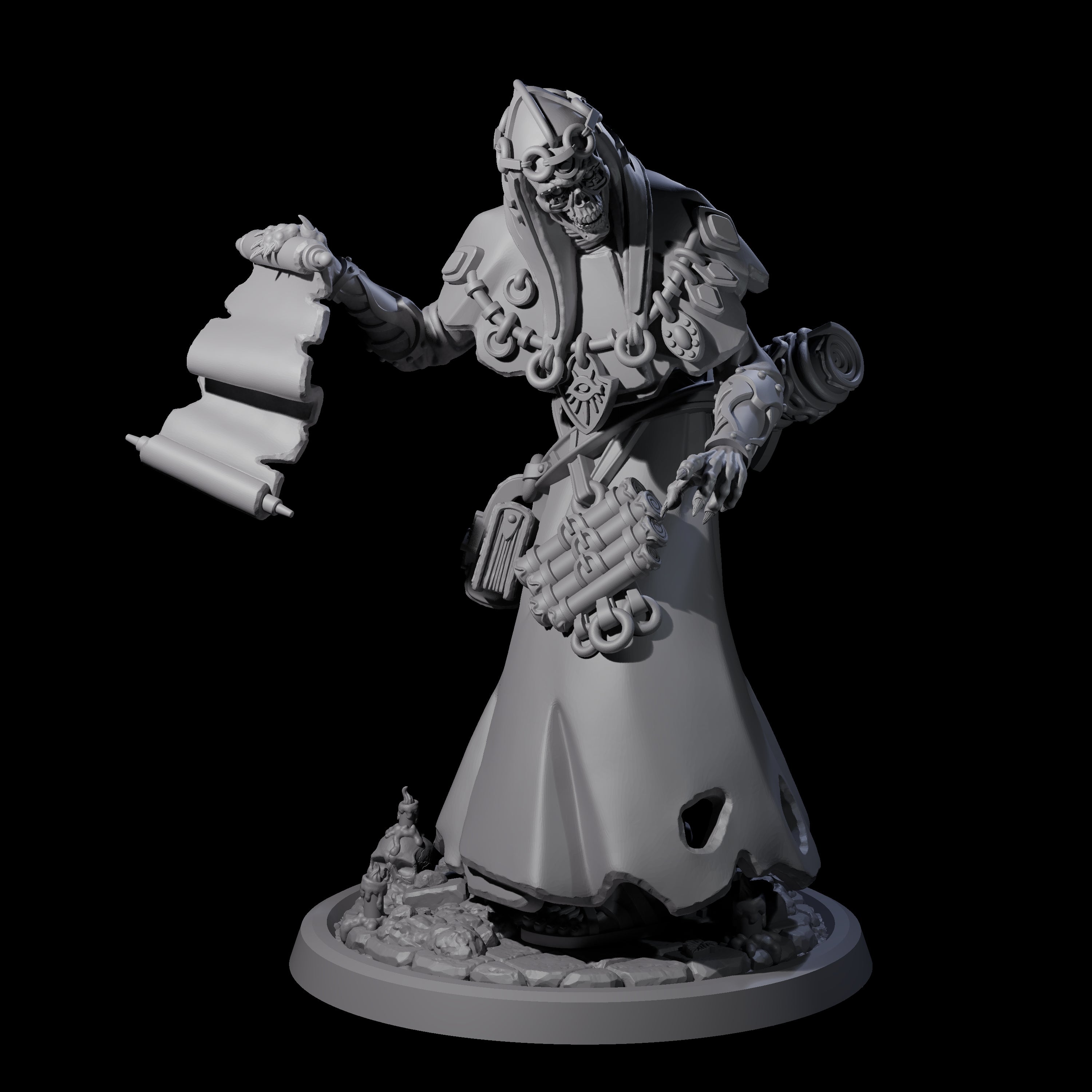 Learned Undead Scholar B Miniature for Dungeons and Dragons, Pathfinder or other TTRPGs