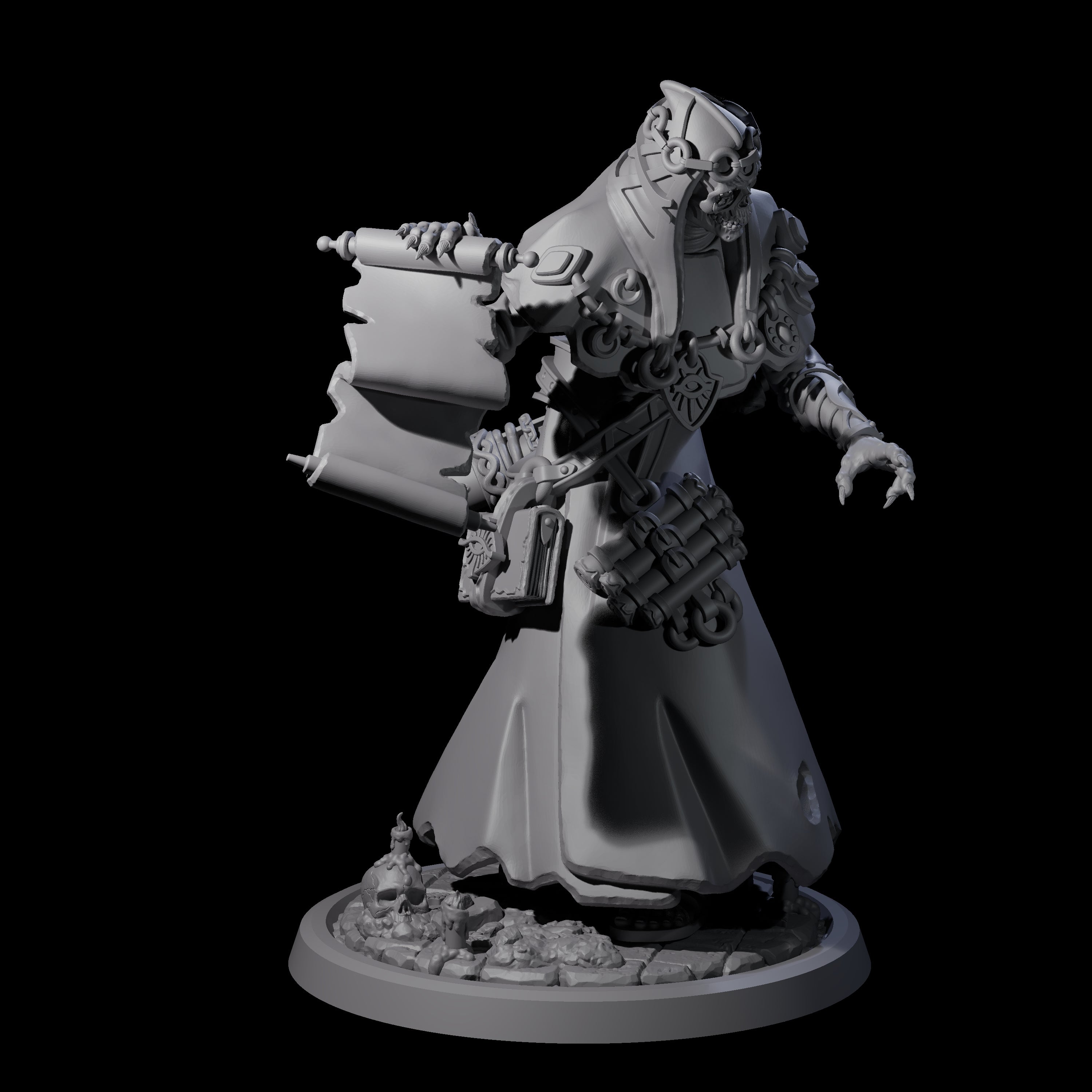Learned Undead Scholar B Miniature for Dungeons and Dragons, Pathfinder or other TTRPGs