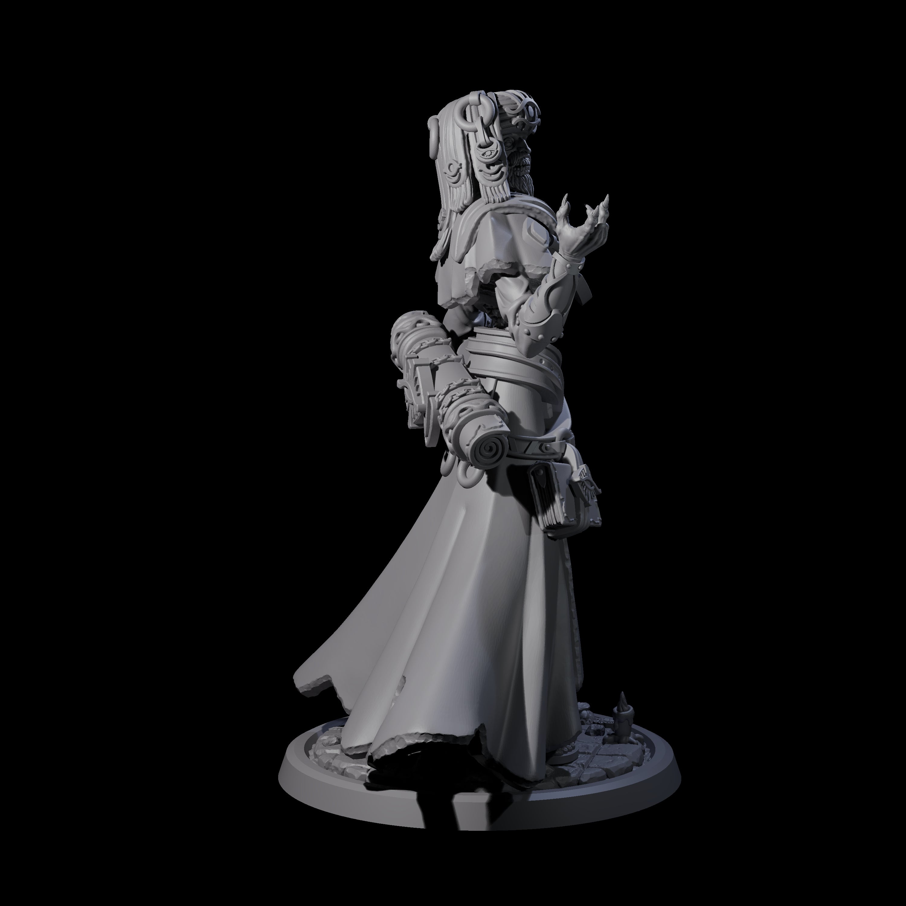 Learned Undead Scholar C Miniature for Dungeons and Dragons, Pathfinder or other TTRPGs