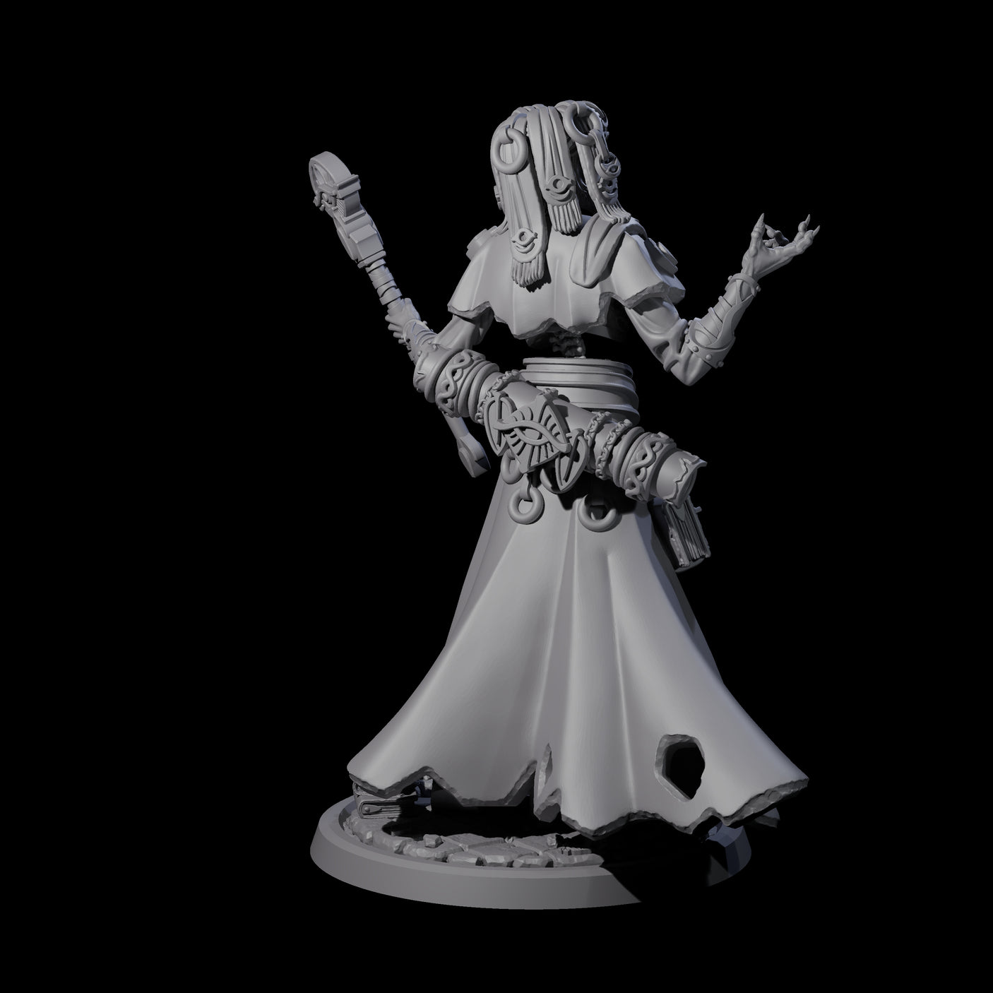 Learned Undead Scholar C Miniature for Dungeons and Dragons, Pathfinder or other TTRPGs