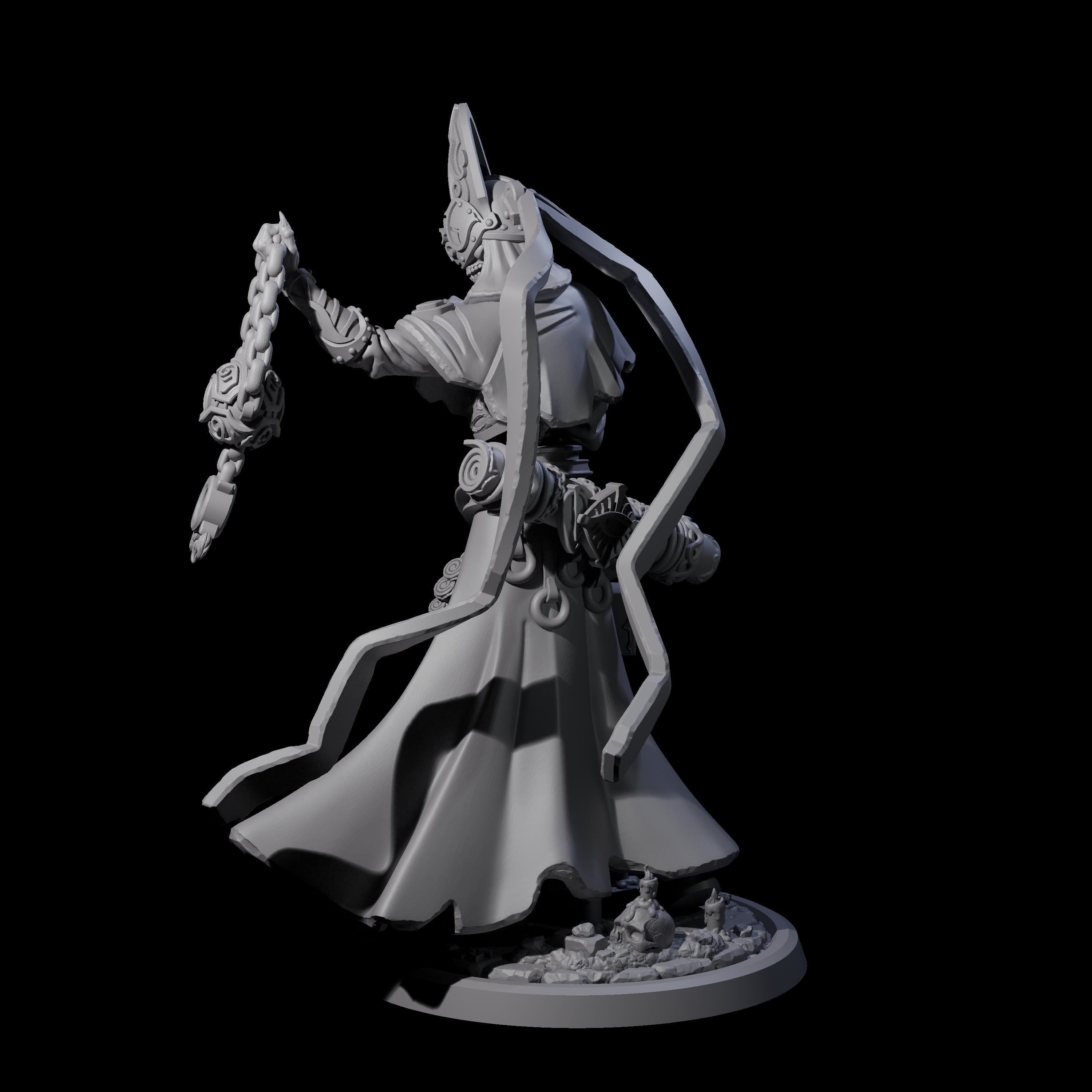 Learned Undead Scholar D Miniature for Dungeons and Dragons, Pathfinder or other TTRPGs