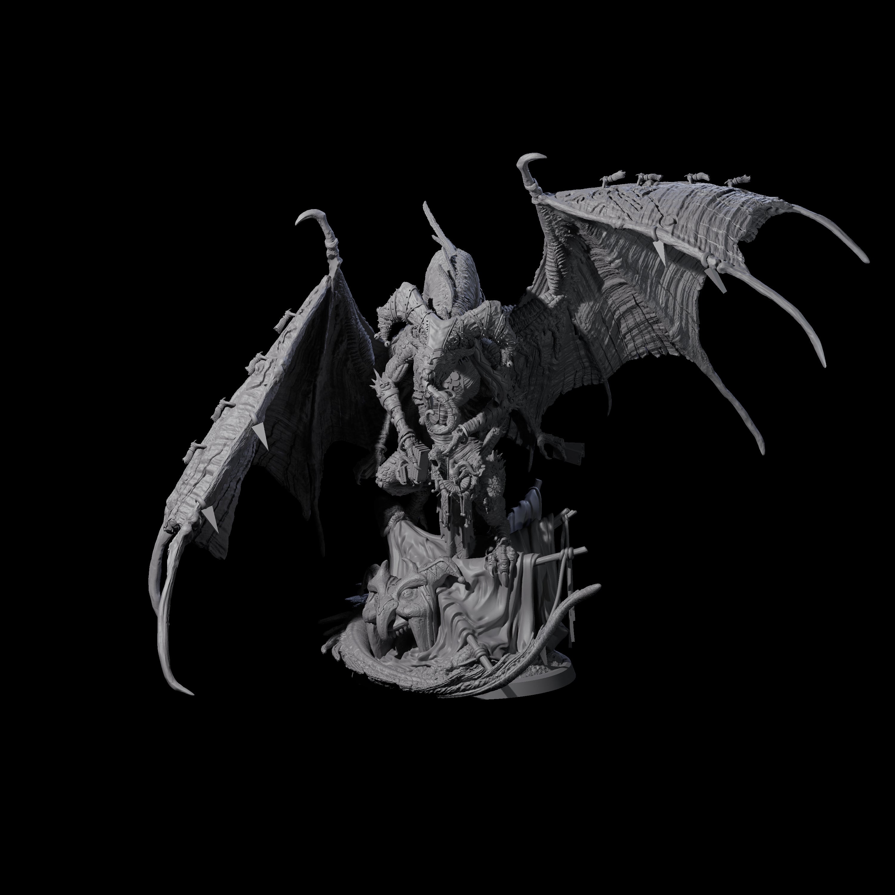 Leering Entertaining Circus Dragon Miniature for Dungeons and Dragons, Pathfinder or other TTRPGs