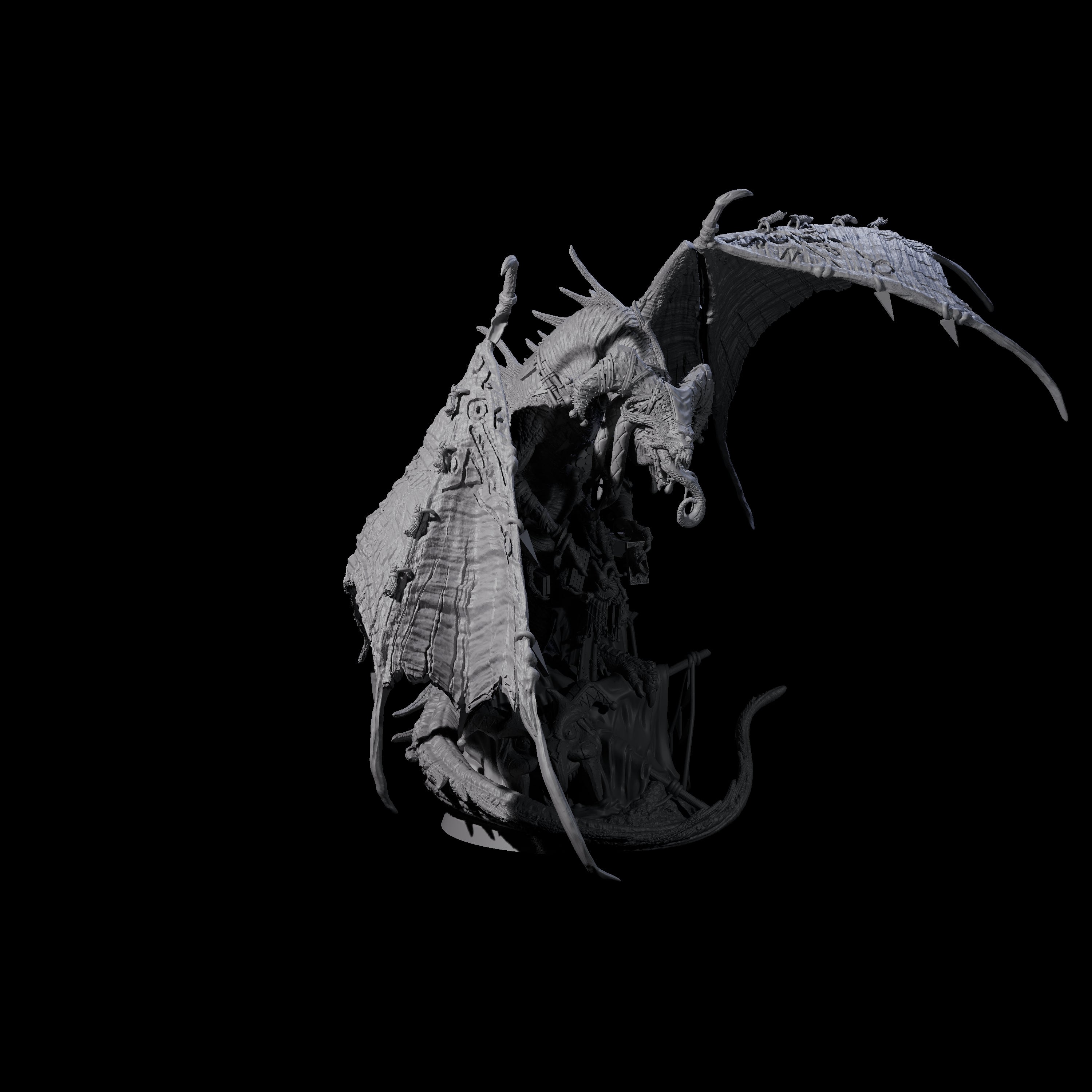 Leering Entertaining Circus Dragon Miniature for Dungeons and Dragons, Pathfinder or other TTRPGs