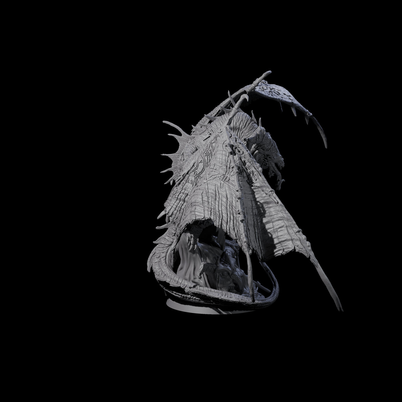 Leering Entertaining Circus Dragon Miniature for Dungeons and Dragons, Pathfinder or other TTRPGs