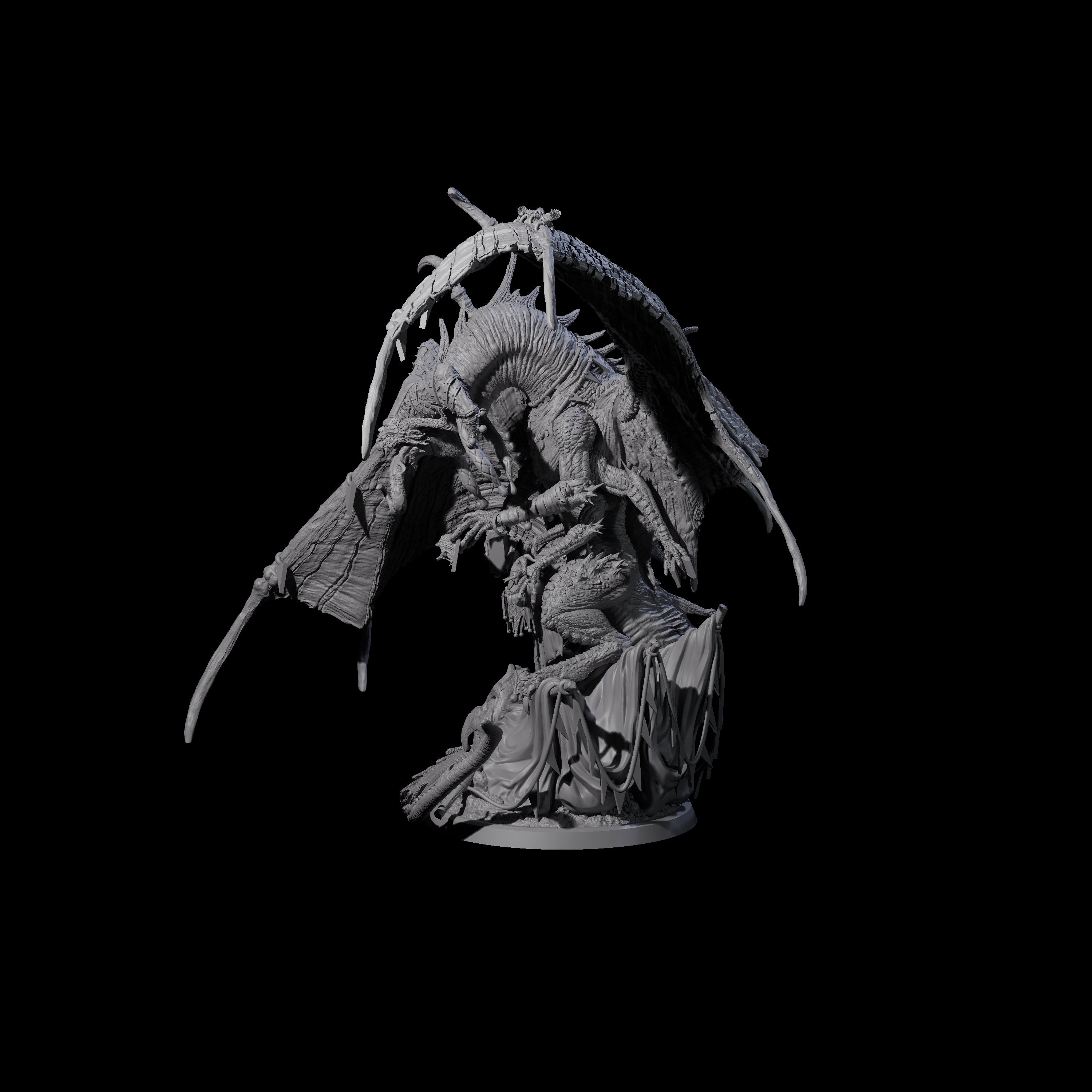 Leering Entertaining Circus Dragon Miniature for Dungeons and Dragons, Pathfinder or other TTRPGs