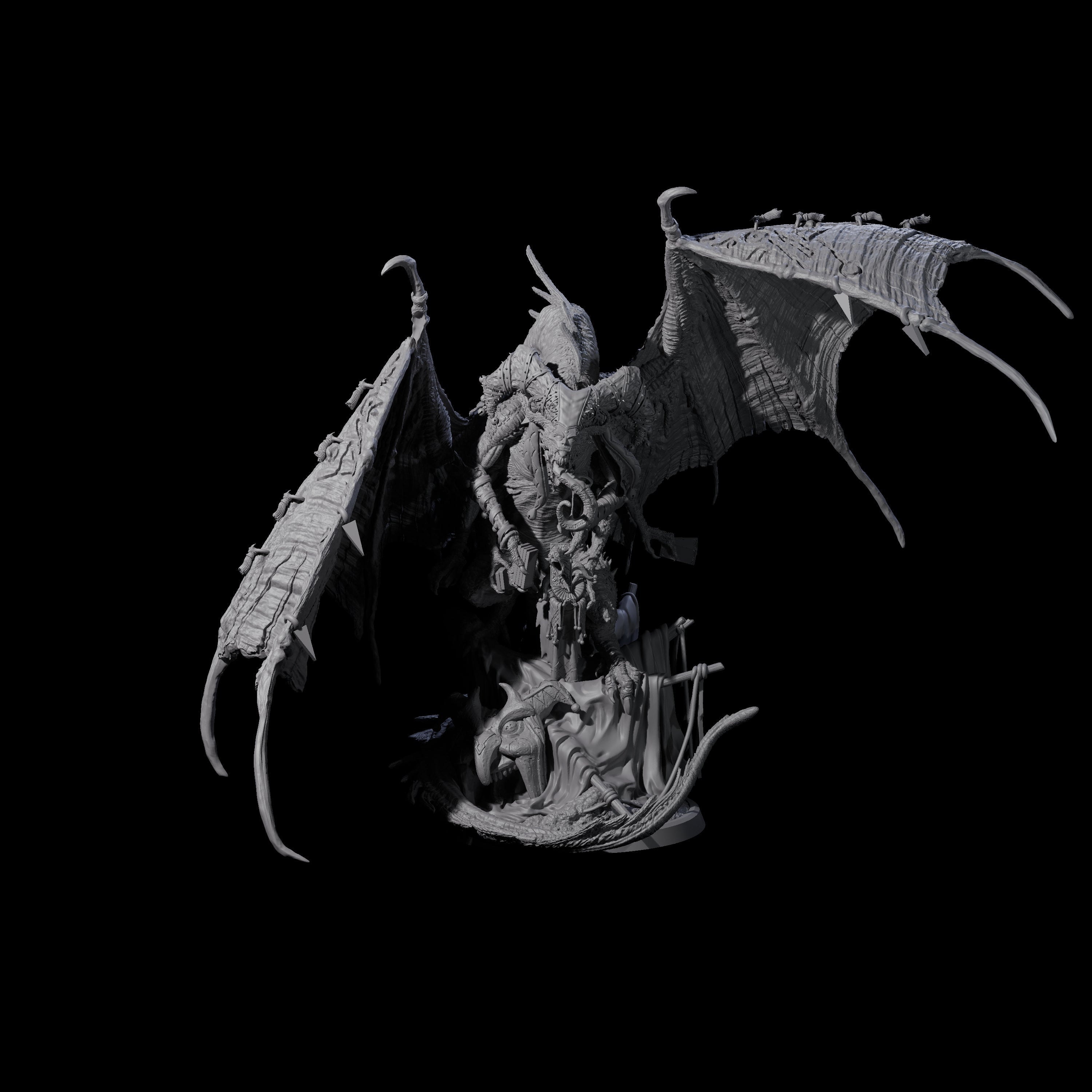 Leering Entertaining Circus Dragon Miniature for Dungeons and Dragons, Pathfinder or other TTRPGs